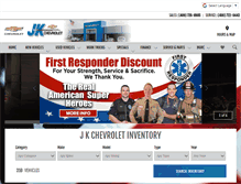 Tablet Screenshot of jkchevrolet.com